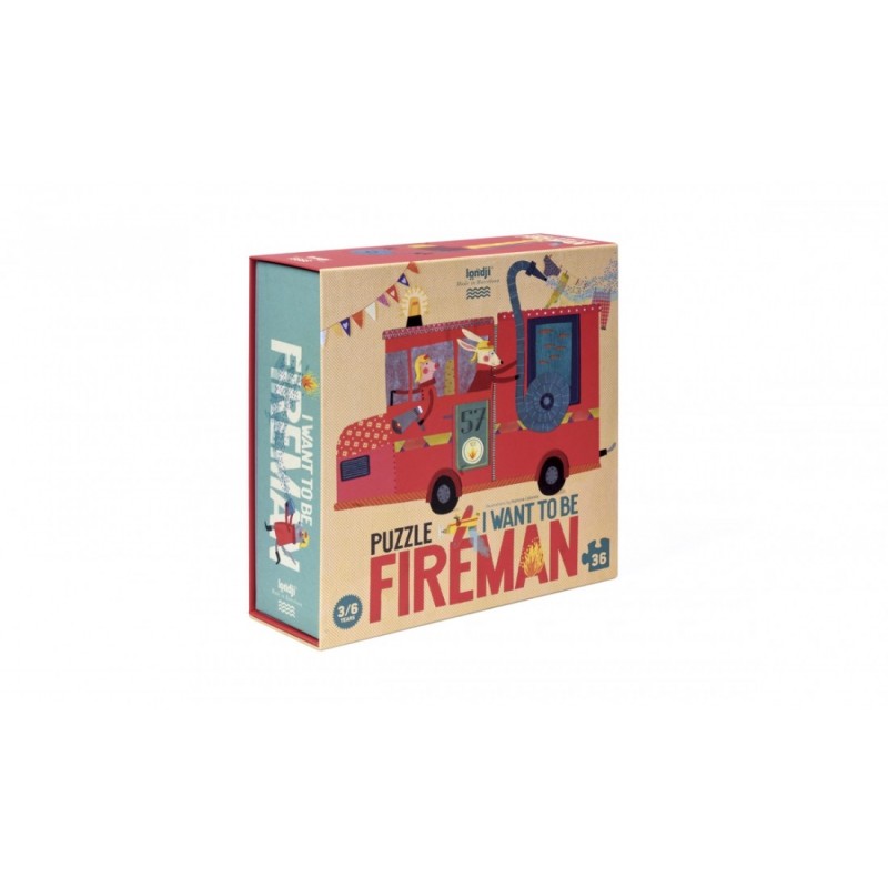 Puzzle "I want to be Fireman"
