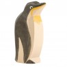 Holztier: Pinguin Schnabel hoch