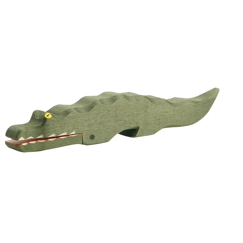 Holztier: Krokodil