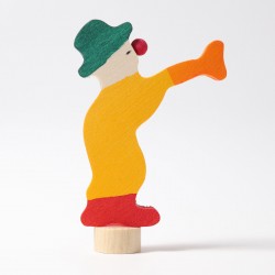 Steckfigur: Clown mit Trompete