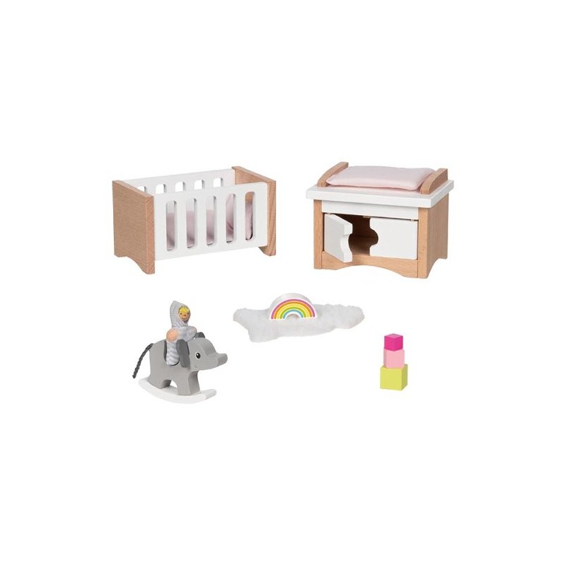 Puppenhausmöbel: Babyzimmer modern